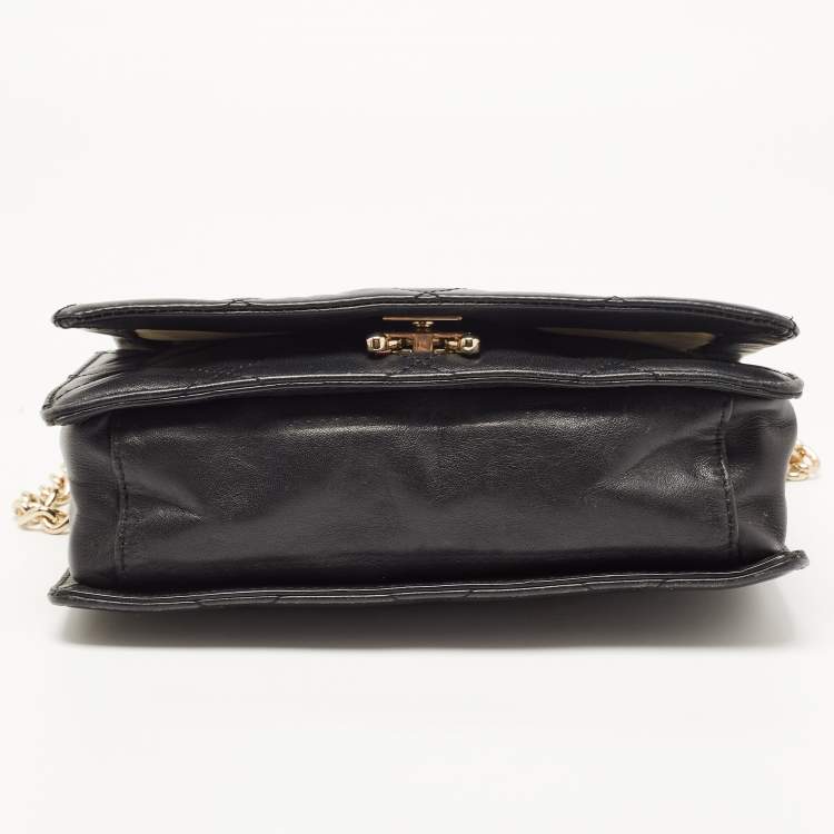 Pre Owned Kate Spade Black Leather Emerson Place Vivenna Shoulder Bag