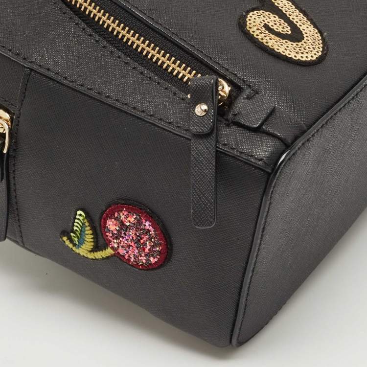 Pre Owned Kate Spade Black Leather New York Meow Sammi Backpack