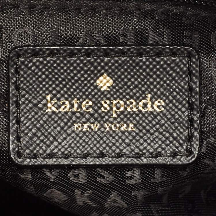 Pre Owned Kate Spade Black Leather New York Meow Sammi Backpack