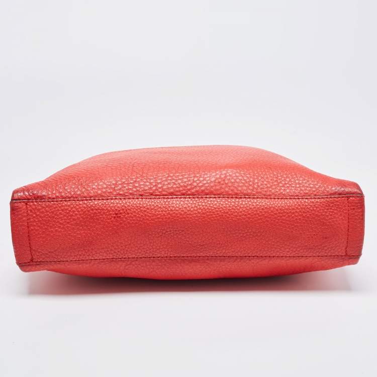 Pre Owned Kate Spade Red Leather Elliot Place Carmina Shoulder Bag