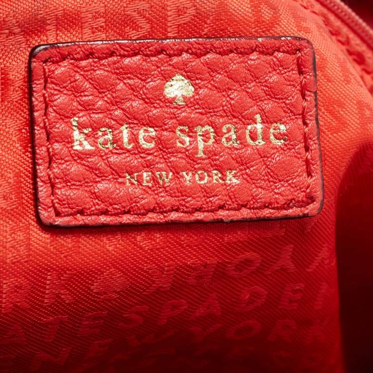 Pre Owned Kate Spade Red Leather Elliot Place Carmina Shoulder Bag