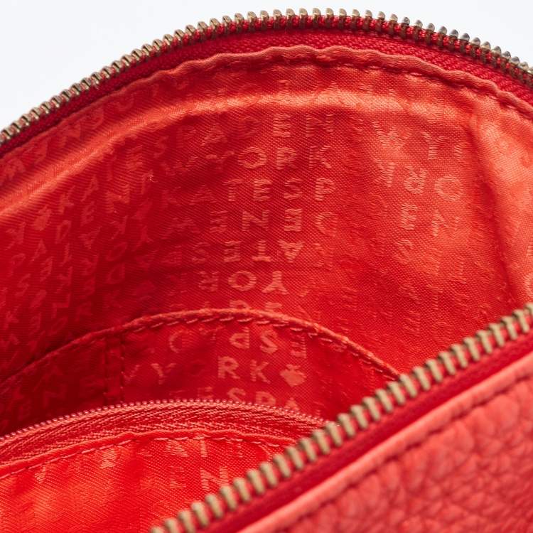 Pre Owned Kate Spade Red Leather Elliot Place Carmina Shoulder Bag