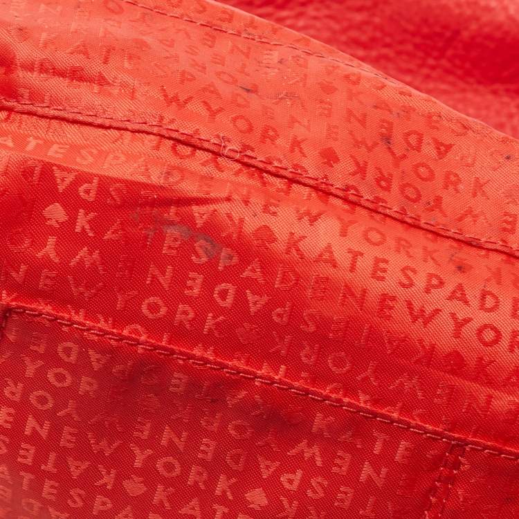 Pre Owned Kate Spade Red Leather Elliot Place Carmina Shoulder Bag