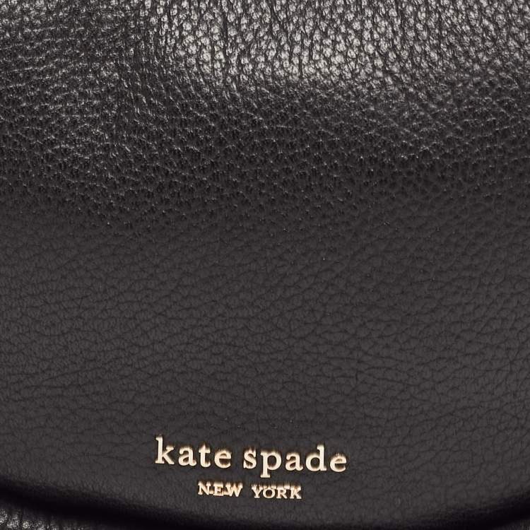 Pre Owned Kate Spade Black Leather Smile Shoulder Bag