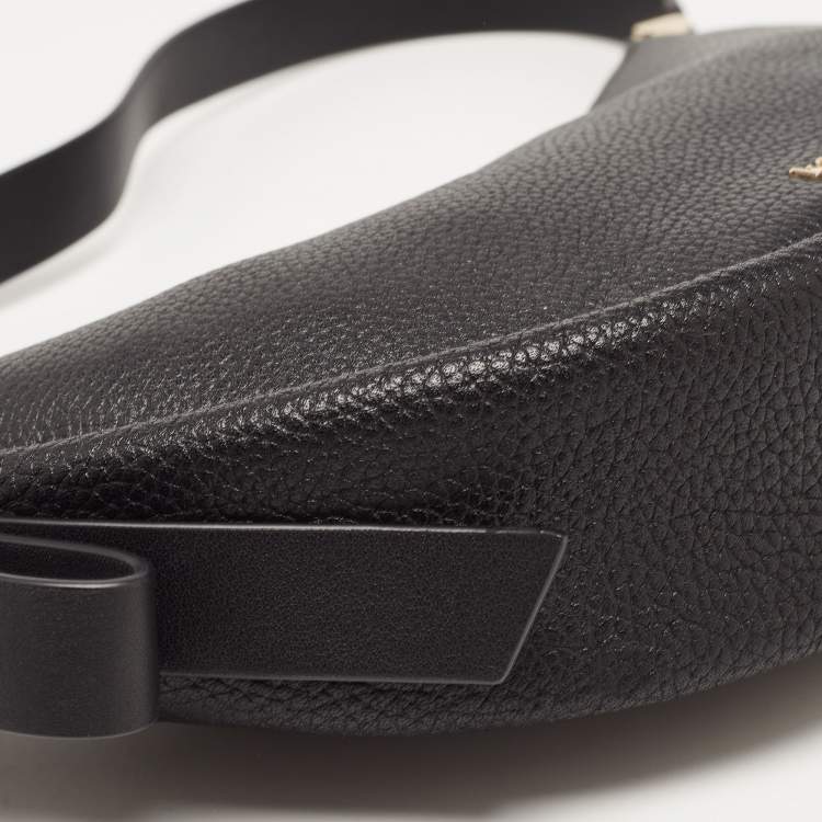 Pre Owned Kate Spade Black Leather Smile Shoulder Bag
