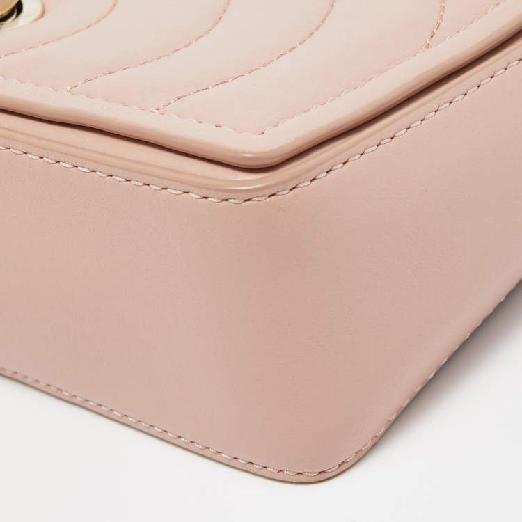 مملوكة مسبقًا Kate Spade Flapper Pink Leather Medium Convertible Amelia Chain Shoulder Bag