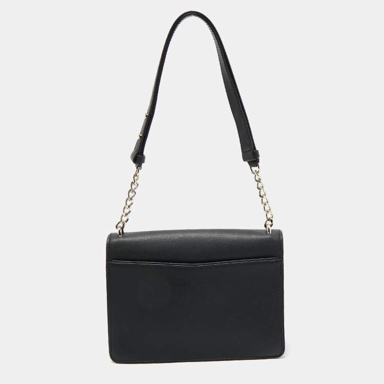 Pre Owned Kate Spade Black Leather Neve Shoulder Bag