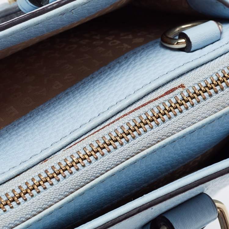 Pre Owned Kate Spade Light Blue Leather Mulberry Street Leighann Tote
