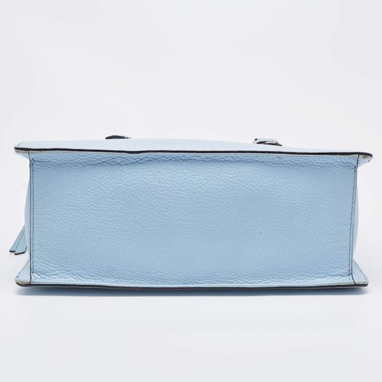 Pre Owned Kate Spade Light Blue Leather Mulberry Street Leighann Tote