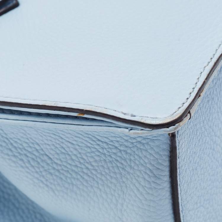Pre Owned Kate Spade Light Blue Leather Mulberry Street Leighann Tote