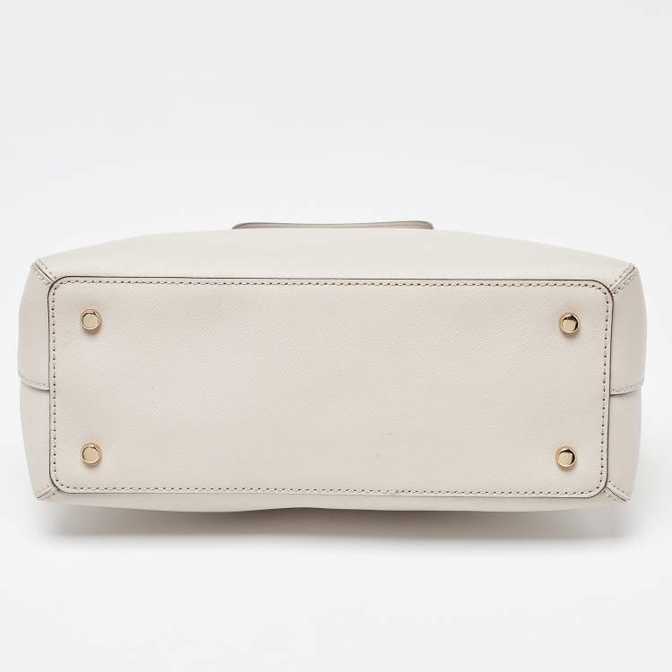 Pre Owned Kate Spade Grey Leather Cedar Street Maise Satchel