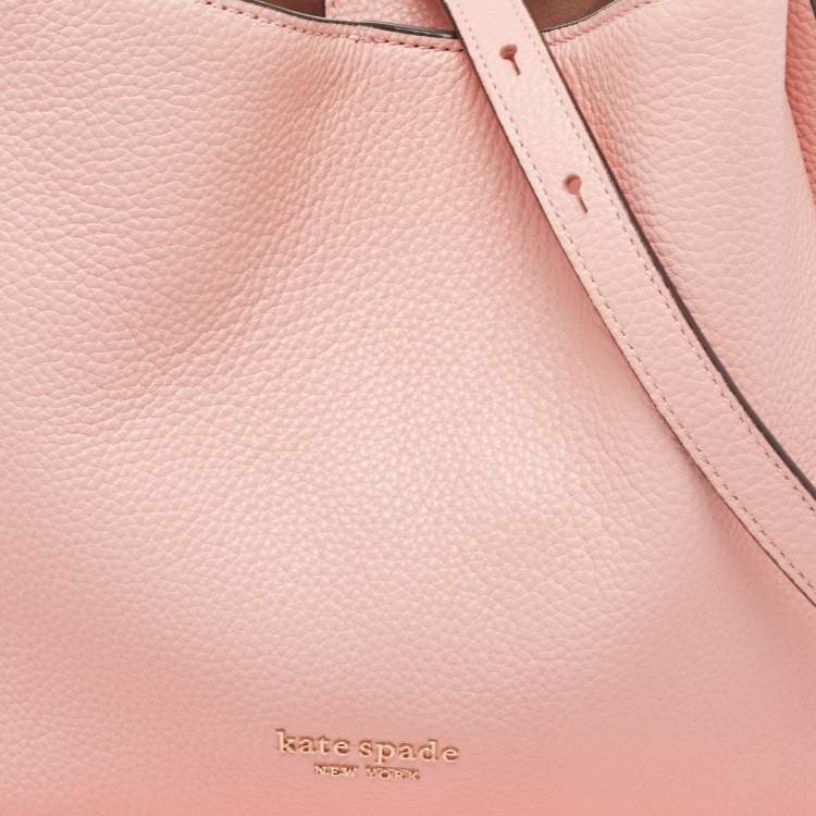 Pre Owned Kate Spade Pink Leather Knott Crossbody Shoulder Bag