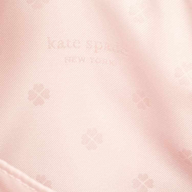Pre Owned Kate Spade Pink Leather Knott Crossbody Shoulder Bag