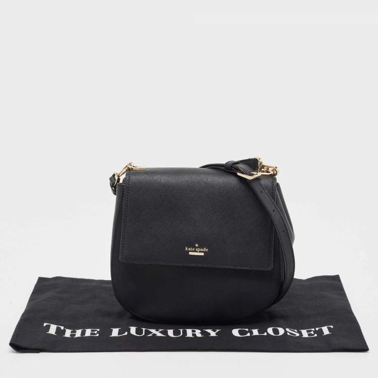 مملوكة مسبقًا Kate Spade Black Leather Cameron Street Byrdie Crossbody Bag