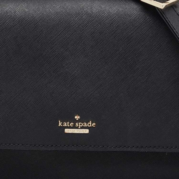 مملوكة مسبقًا Kate Spade Black Leather Cameron Street Byrdie Crossbody Bag