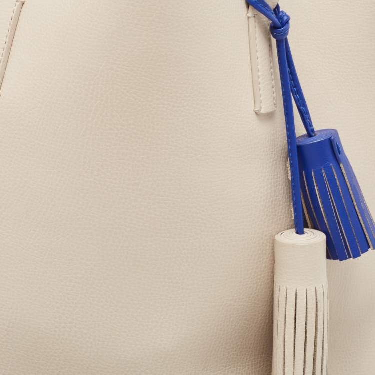 Pre Owned Kate Spade Off-white Leather Foster Court Tasha Tote