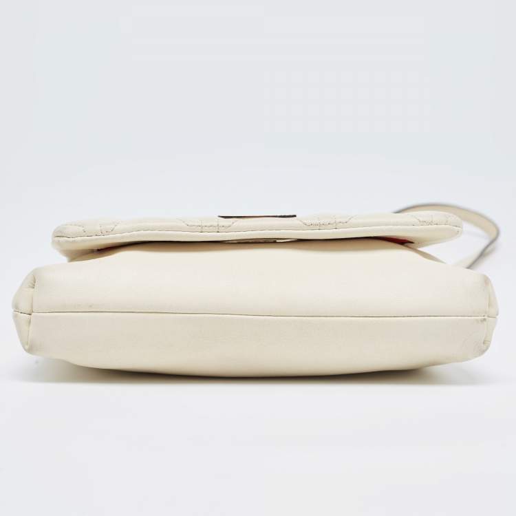 Pre Owned Kate Spade Off White Leather Astor Court Naomi Crossbody Bag