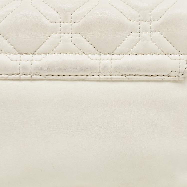 Pre Owned Kate Spade Off White Leather Astor Court Naomi Crossbody Bag