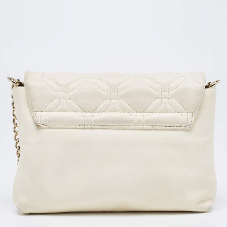 Pre Owned Kate Spade Off White Leather Astor Court Naomi Crossbody Bag