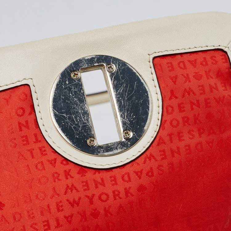 Pre Owned Kate Spade Off White Leather Astor Court Naomi Crossbody Bag