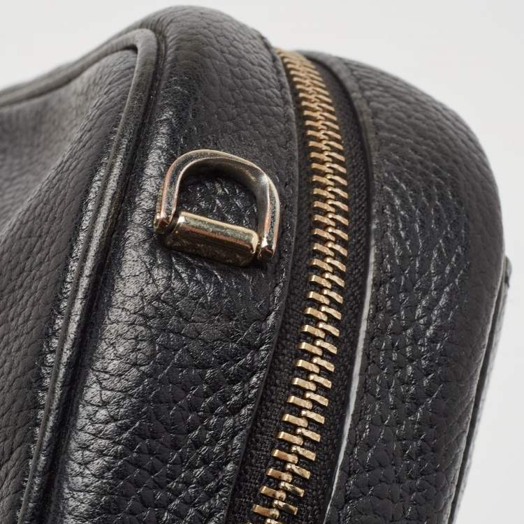 Pre Owned Kate Spade Black Leather Camera Crossbody Bag