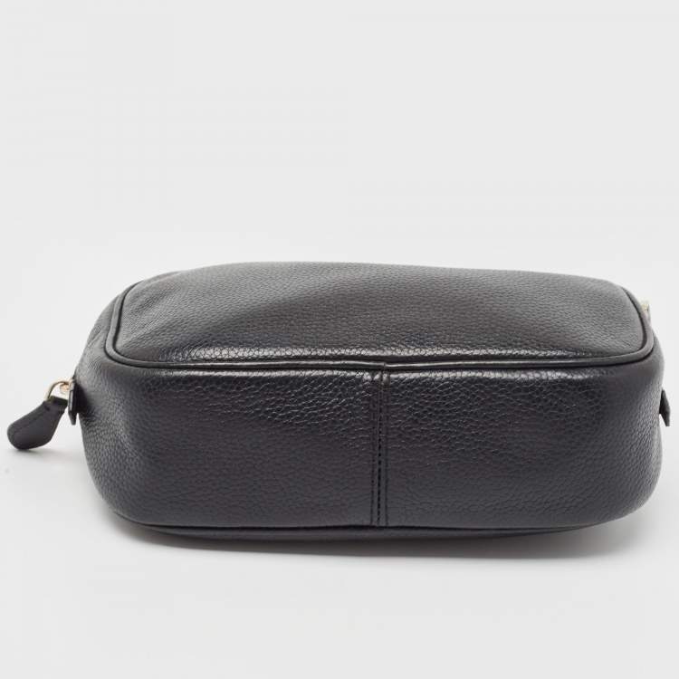 Pre Owned Kate Spade Black Leather Camera Crossbody Bag