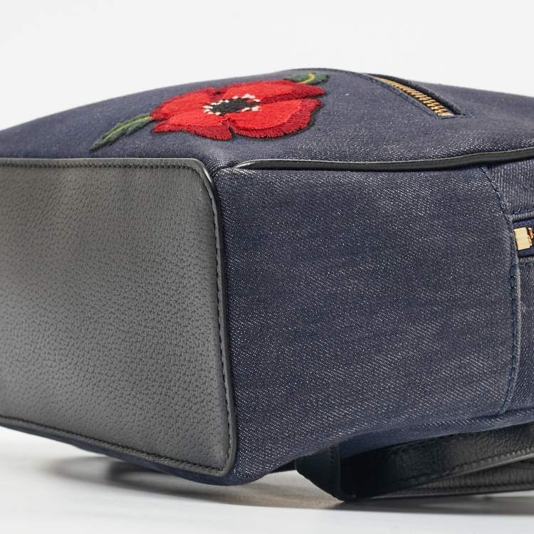 Pre Owned Kate Spade Blue Denim Grove Street Poppy Sammi Backpack