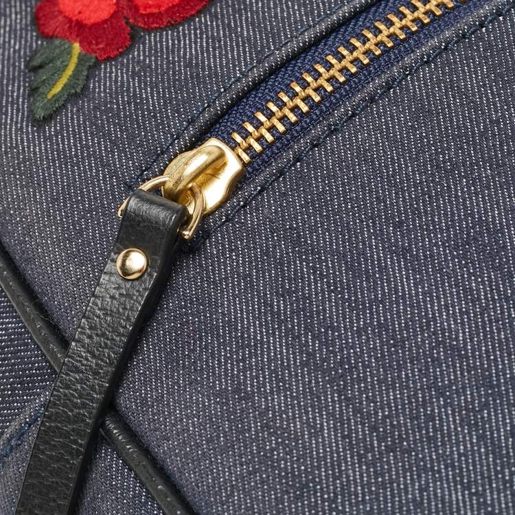 Pre Owned Kate Spade Blue Denim Grove Street Poppy Sammi Backpack