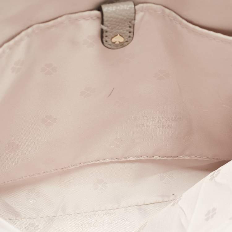 Pre Owned Kate Spade Grey Leather Large Margaux Satchel