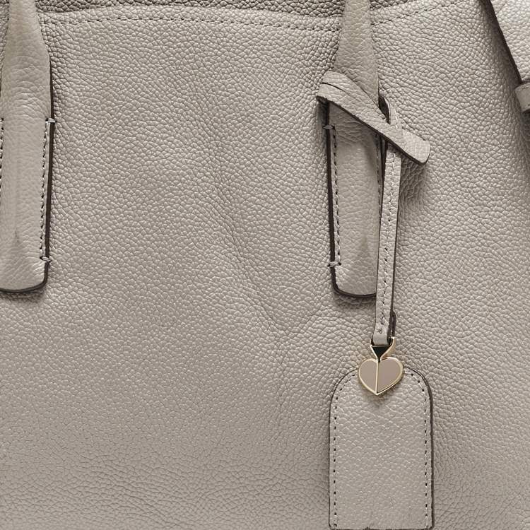 Pre Owned Kate Spade Grey Leather Large Margaux Satchel