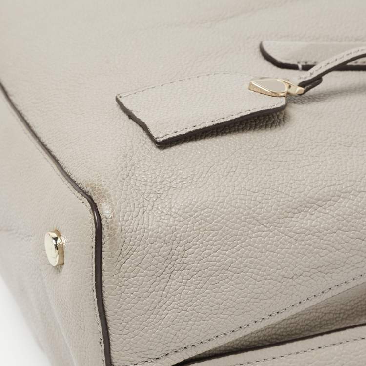 Pre Owned Kate Spade Grey Leather Large Margaux Satchel