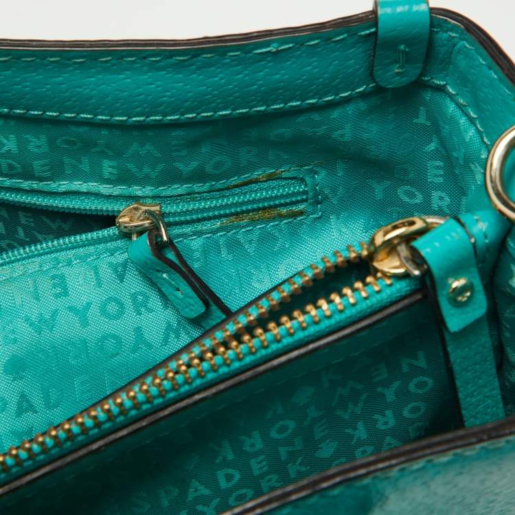 Pre Owned Kate Spade Green Leather Tote