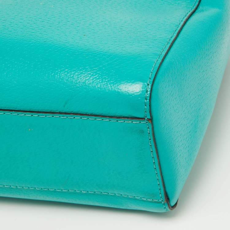 Pre Owned Kate Spade Green Leather Tote