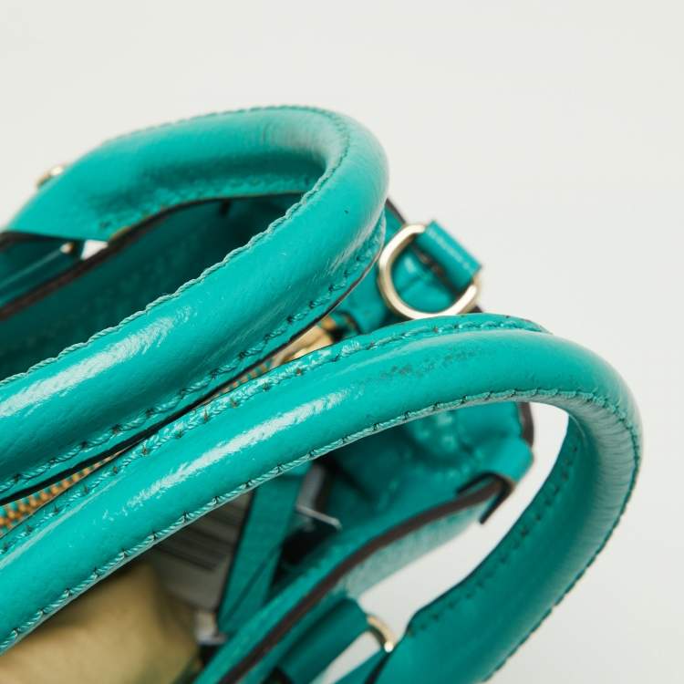 Pre Owned Kate Spade Green Leather Tote