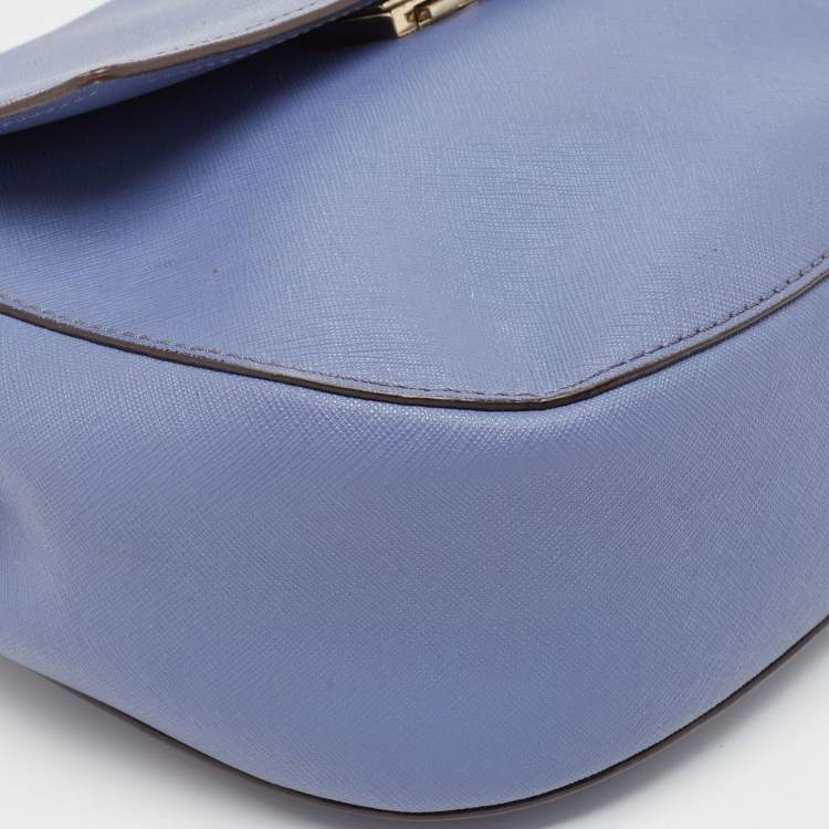 Pre Owned Kate Spade Blue Leather Cameron Street Byrdie Crossbody Bag