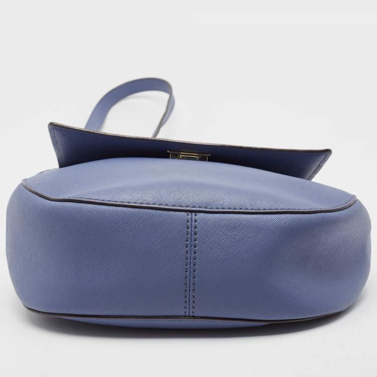 Pre Owned Kate Spade Blue Leather Cameron Street Byrdie Crossbody Bag