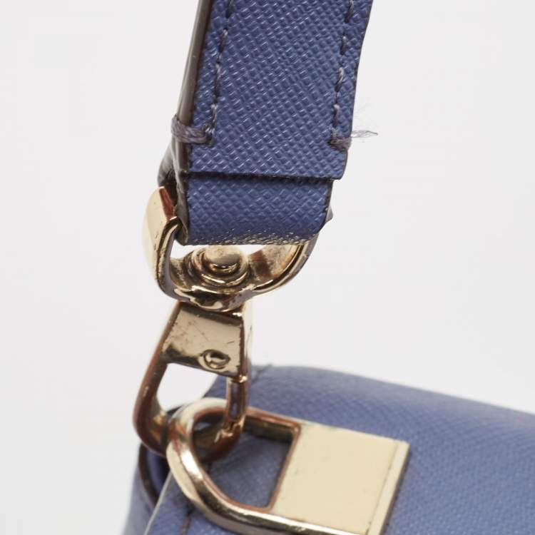Pre Owned Kate Spade Blue Leather Cameron Street Byrdie Crossbody Bag