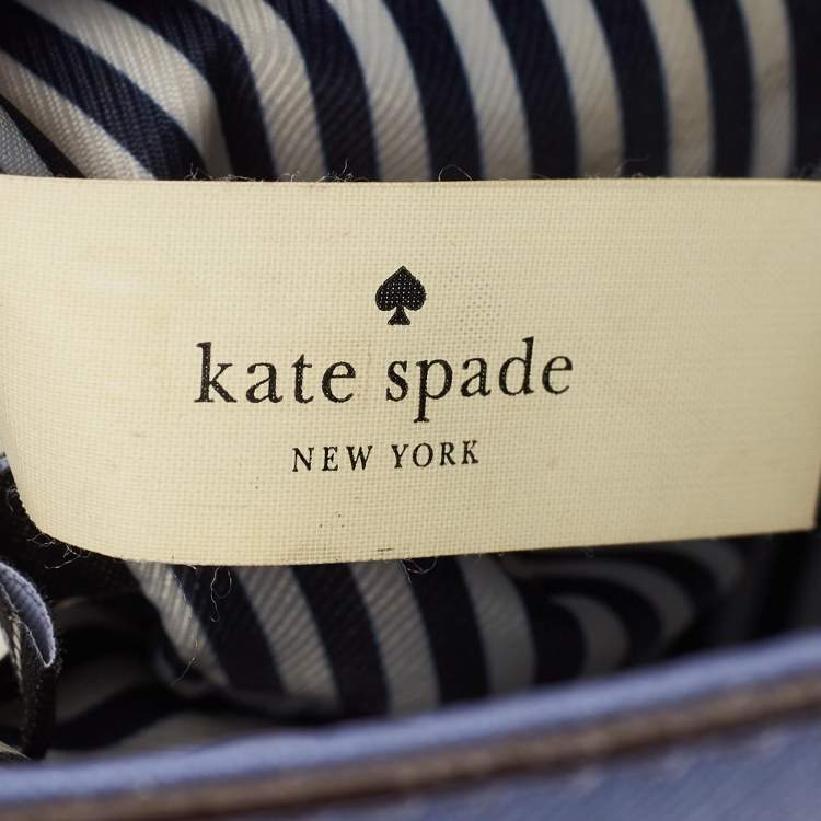 Pre Owned Kate Spade Blue Leather Cameron Street Byrdie Crossbody Bag