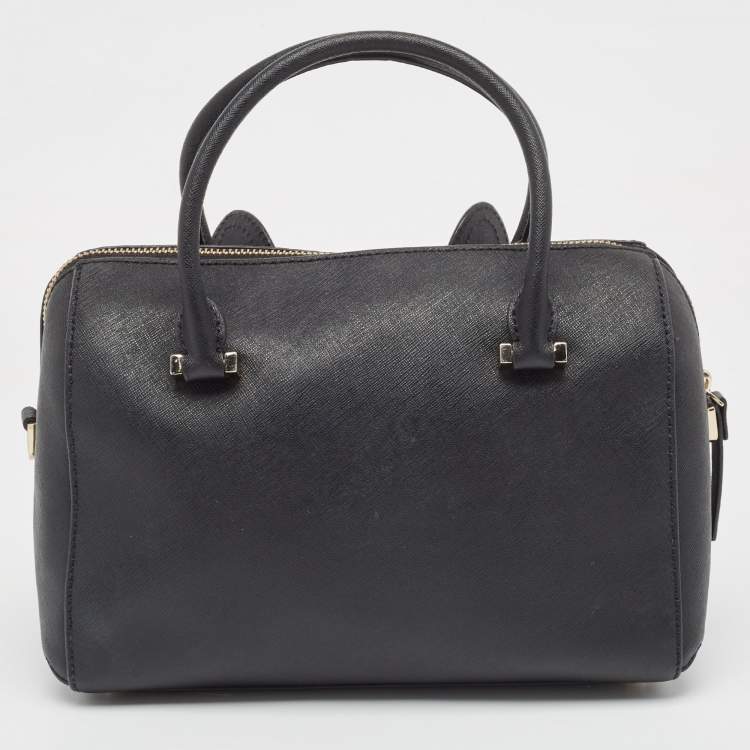 مملوكة مسبقًا Kate Spade Black Leather French Bulldog Satchel