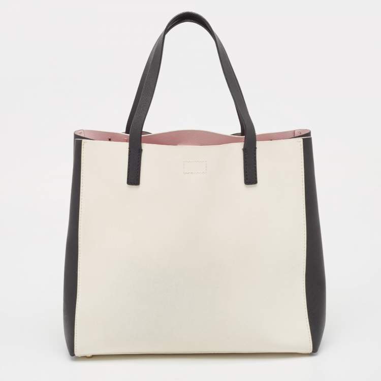 مملوكة مسبقًا Kate Spade Black/White Leather Bow Tote