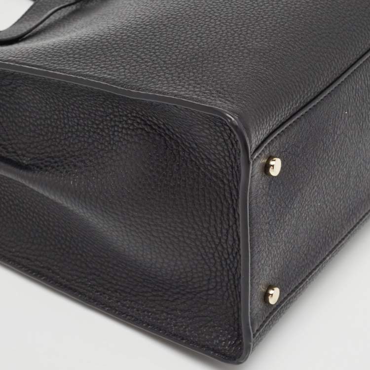 Pre Owned Kate Spade Black Leather New York Hayes Street Tote