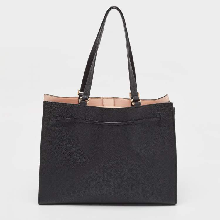 Pre Owned Kate Spade Black Leather New York Hayes Street Tote