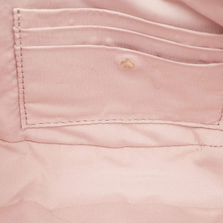 Pre Owned Kate Spade Pink Leather Small Smile Hobo