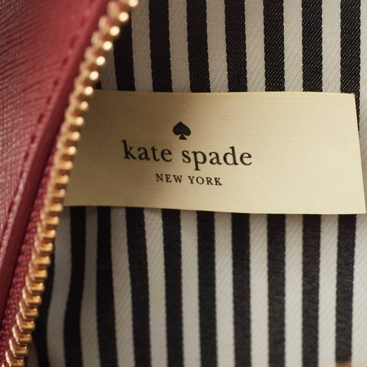 Pre Owned Kate Spade Burgundy Leather So Foxy Fox Convertible Backpack