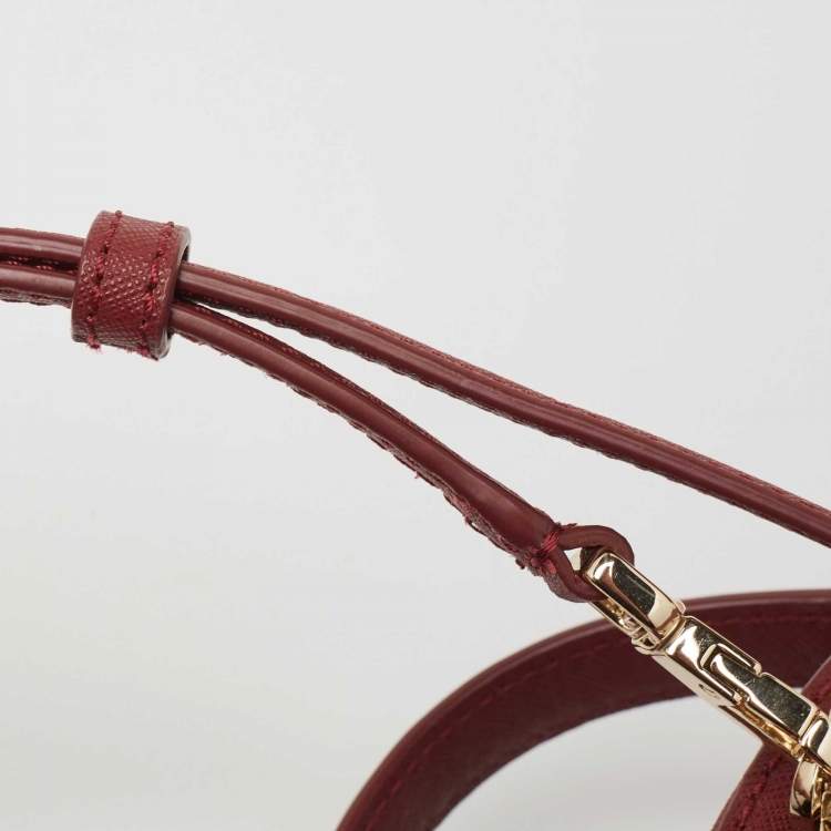 Pre Owned Kate Spade Burgundy Leather So Foxy Fox Convertible Backpack