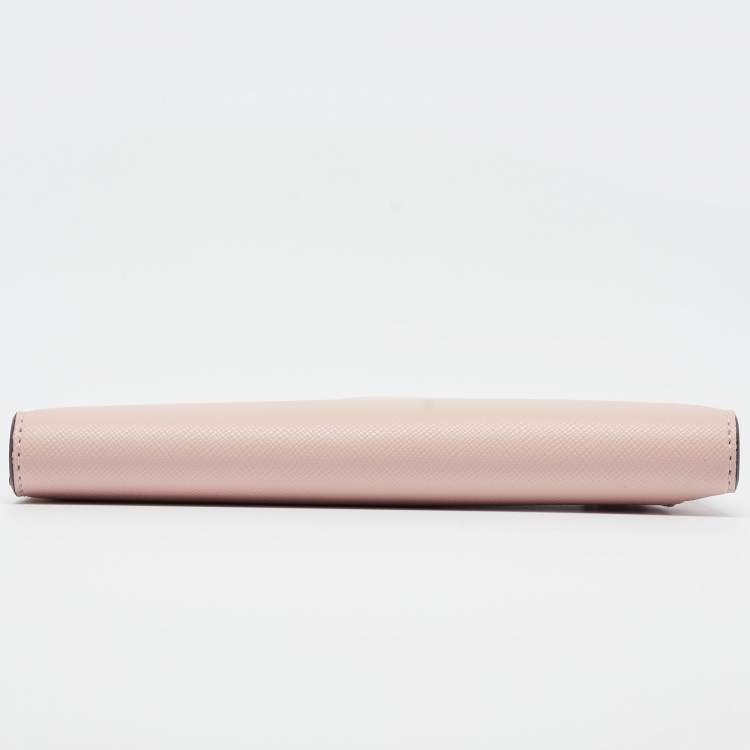 Pre Owned Kate Spade Pink Leather Bifold Wallet 