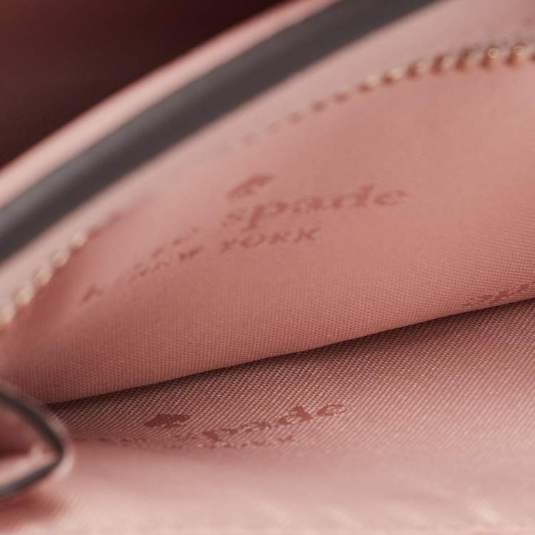 Pre Owned Kate Spade Pink Leather Bifold Wallet 