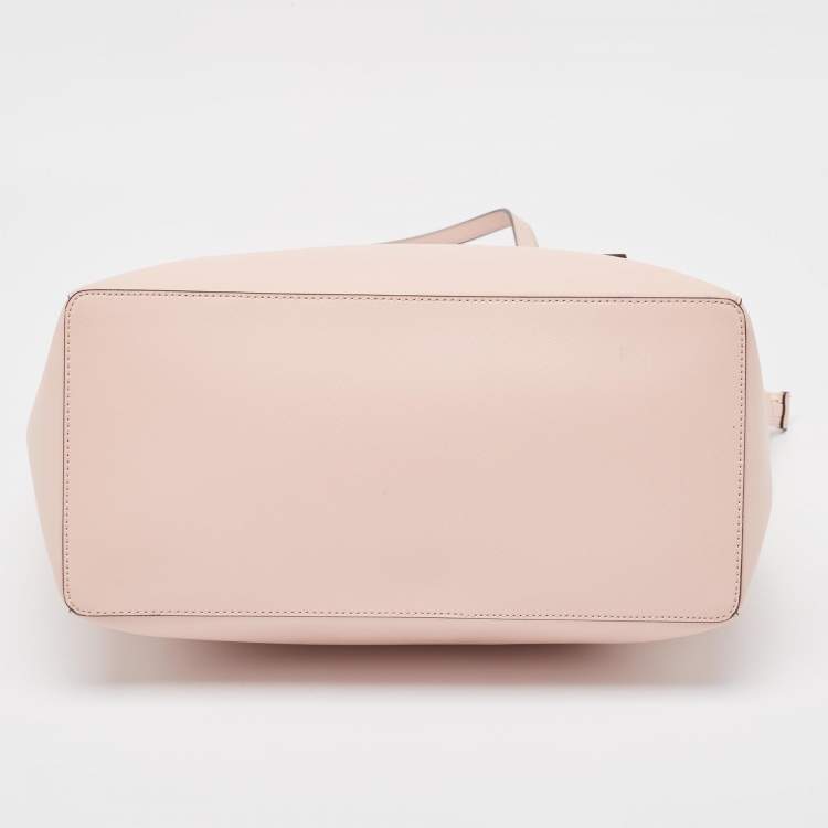 Pre Owned Kate Spade Light Pink Leather Large Dana Tote