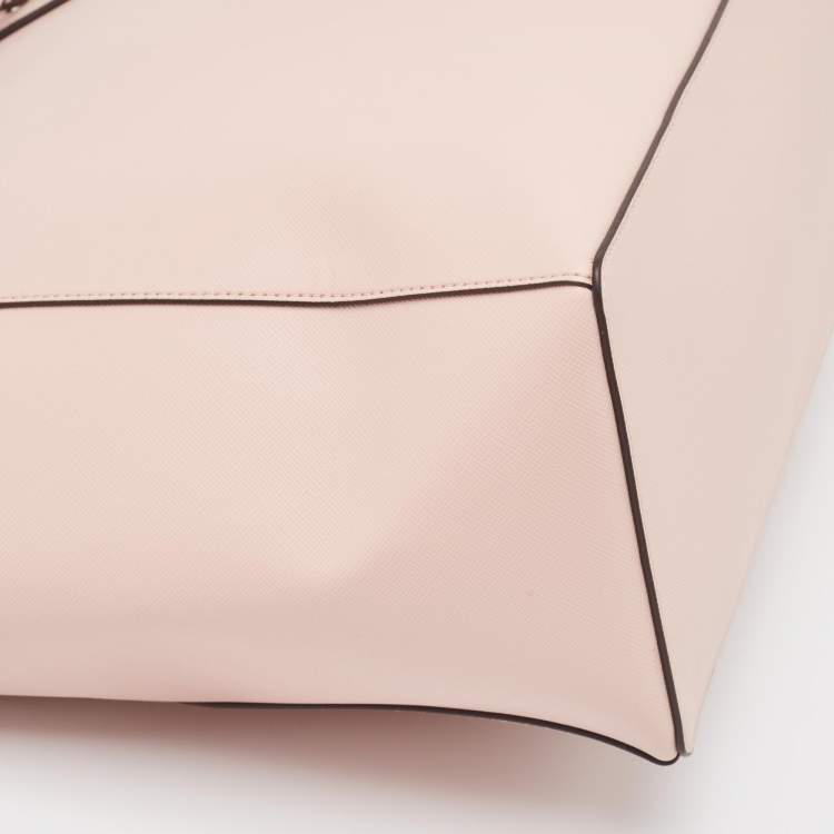 Pre Owned Kate Spade Light Pink Leather Large Dana Tote