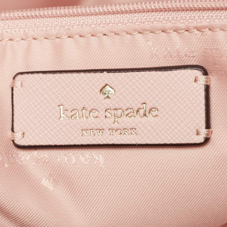 Pre Owned Kate Spade Light Pink Leather Large Dana Tote